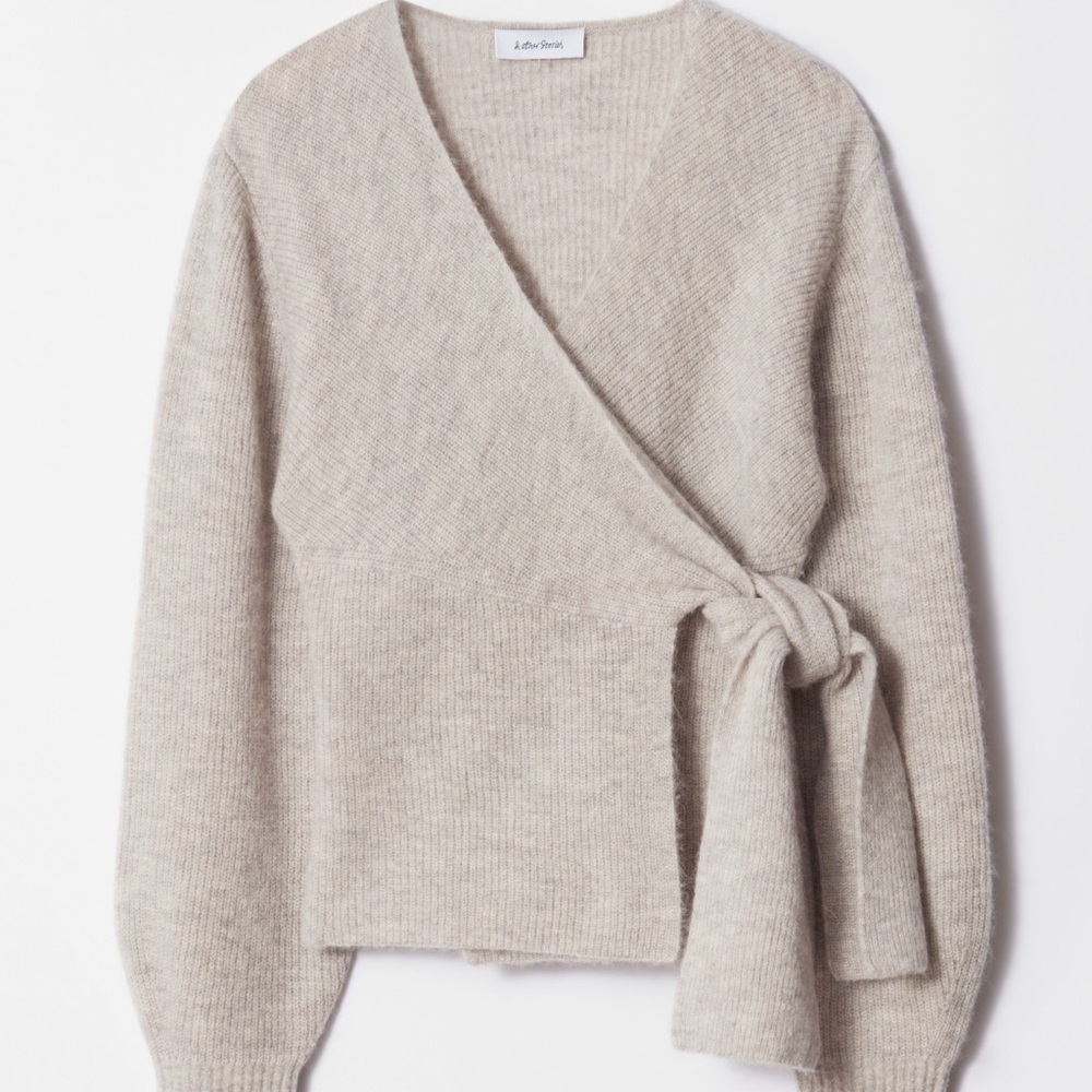Rib Knit Wrap Cardigan